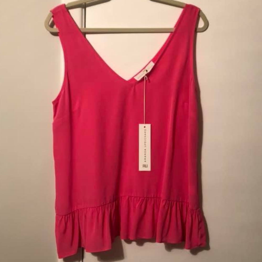 NWT Amanda Uprichard silk blouse